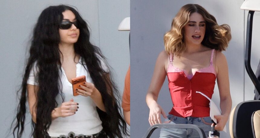 Charli xcx e Rachel Sennott si uniscono per girare un nuovo spot pubblicitario a Los Angeles
