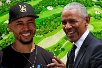 Mookie Betts gioca a golf con Barack Obama allo lussuoso Country Club di Los Angeles