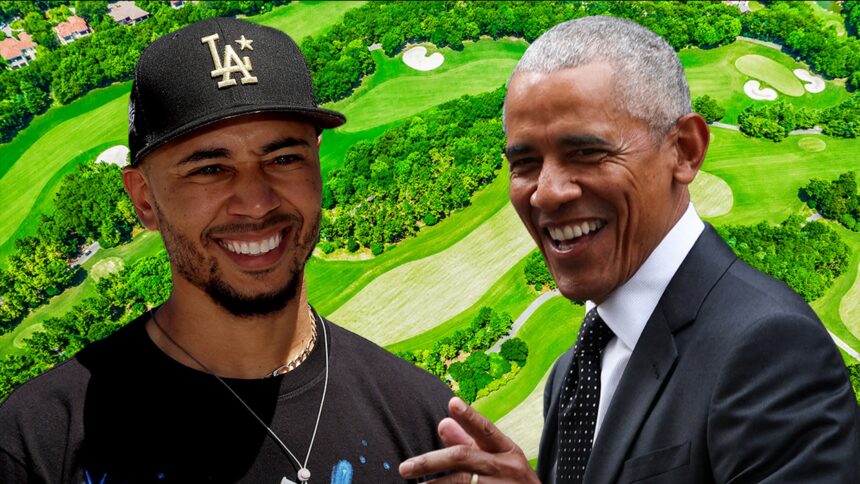 Mookie Betts gioca a golf con Barack Obama allo lussuoso Country Club di Los Angeles