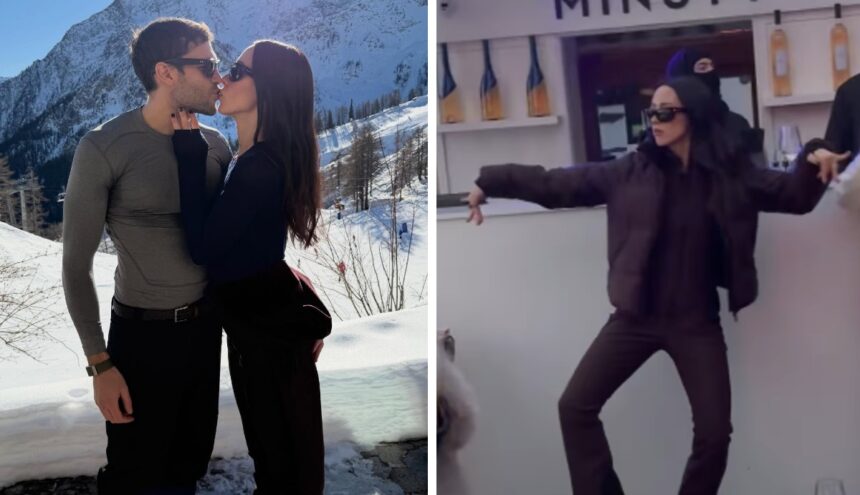 ''Mi fa male il sedere'': Aurora Ramazzotti e il futuro marito Goffredo Cerza sugli sci a Courmayeur, foto - Gossip.it