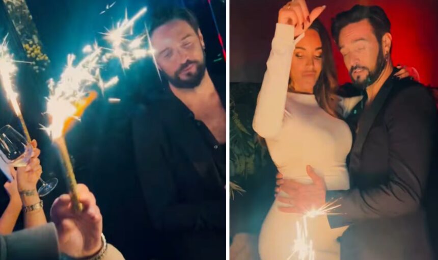 Alex Belli festeggia i 43 anni da papà con Delia Duran incinta: le immagini della festa a Milano - Gossip.it