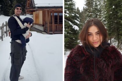 Andrea Damante ed Elisa Visari: la prima volta in montagna col figlio Liam, le immagini - Gossip.it