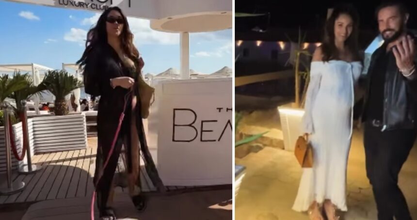 Delia Duran incinta di 5 mesi e Alex Belli volano al caldo: ecco dove sono in vacanza, le immagini col pancione - Gossip.it