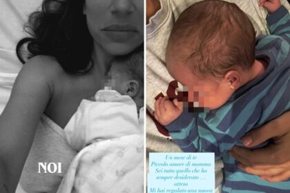 ''Un mese di te'': Roberta Morise celebra il figlio Geremia pubblicando le foto inedite prima e dopo il parto - Gossip.it