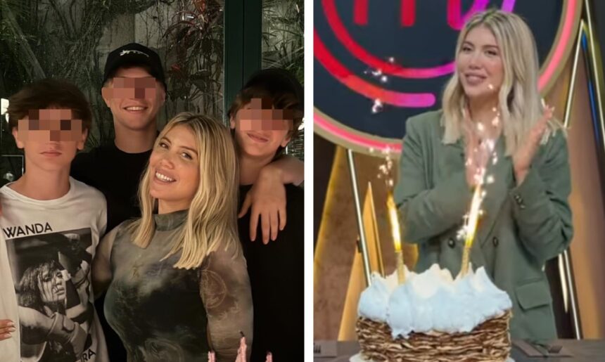 Wanda Nara fa festa in tv, con gli amici e poi a cena coi figli per i 39 anni compiuti: foto - Gossip.it