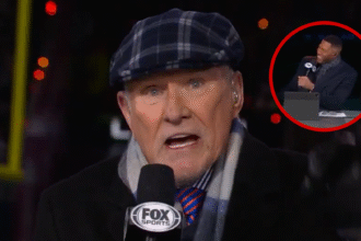 Michael Strahan scoppia a ridere al fumble in onda di Terry Bradshaw