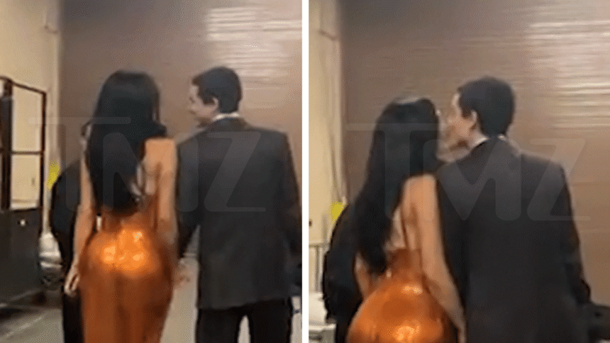 Kylie Jenner bacia Timothée Chalamet nel backstage del Palm Springs Film Festival