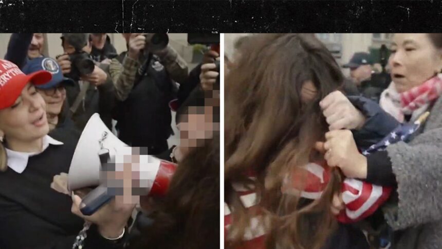 La rissa scoppia il 6 gennaio, marcia commemorativa per Ashli Babbitt a Washington DC