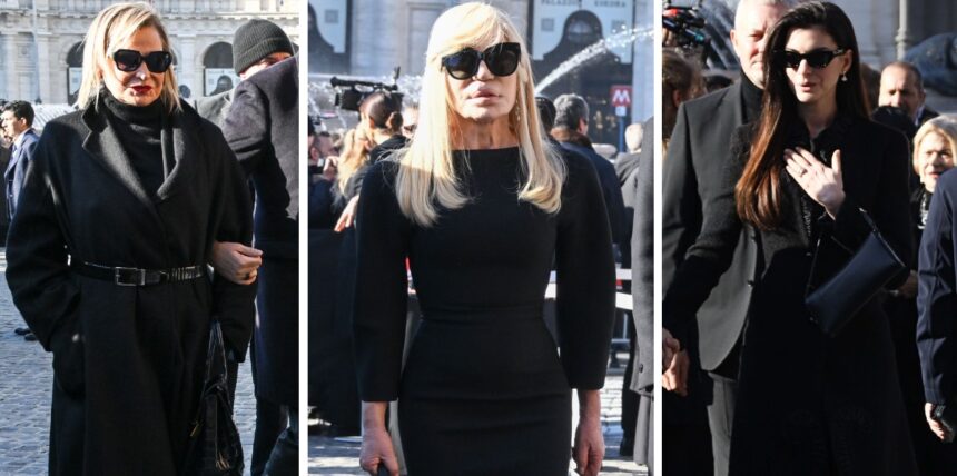 Da Simona Ventura a Donatella Versace e Anne Hathaway: i vip di tutto il mondo al funerale di Valentino, foto - Gossip.it