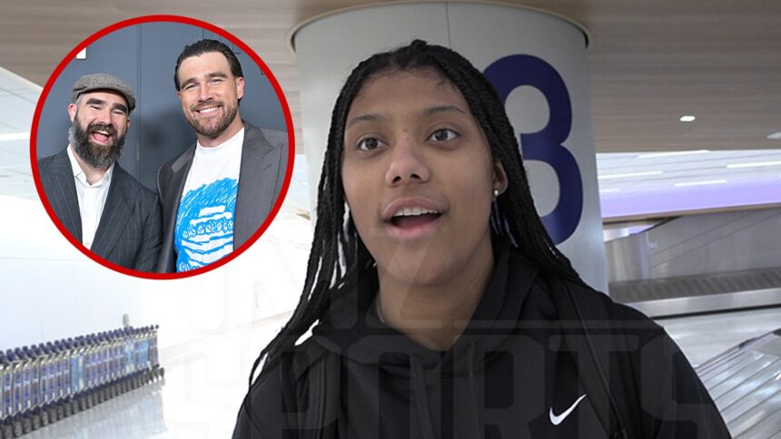 Laila Edwards del Team USA ringrazia Kelce Bros. per aver aiutato la famiglia ad andare alle Olimpiadi