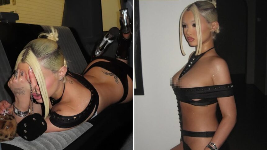 Alabama Barker posa in lingerie sexy