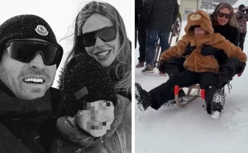 Ilary Blasi a Francoforte con la figlia Isabel da Bastian Muller: le tenere immagini dei tre sullo slittino, guarda - Gossip.it