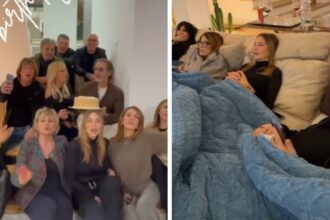 Matilde Brandi celebra il compleanno del fidanzato, cena con gli amici ex del GF Vip, poi tutti sul divano davanti la tv: ecco perché - Gossip.it