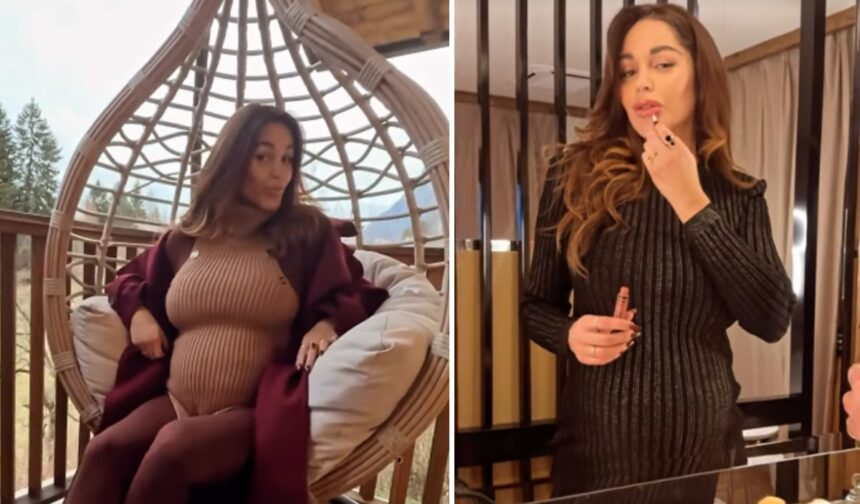 Delia Duran incinta svela il pancione esplosivo di 7 mesi: vacanza in montagna per lei e Alex Belli, ecco dove sono - Gossip.it