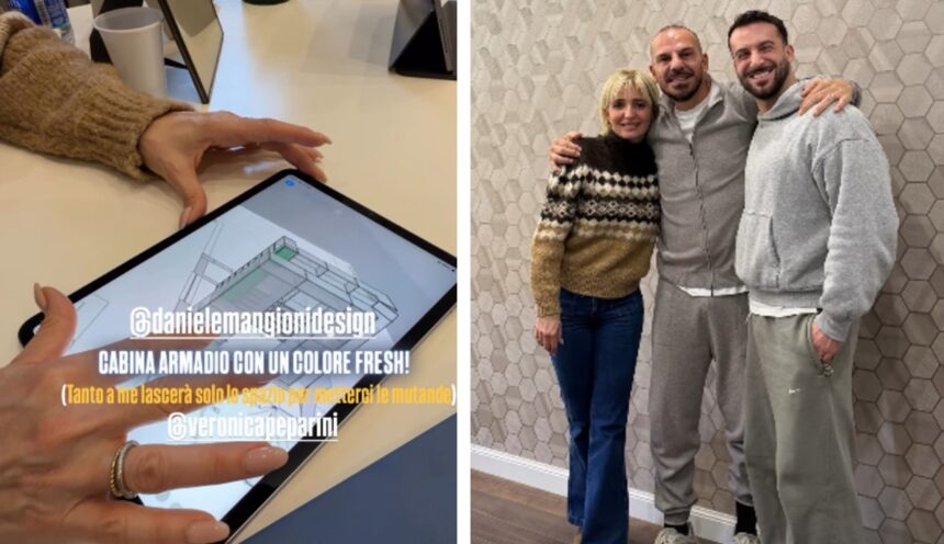 Andreas Muller e Veronica Peparini svelano l'enorme cabina armadio che avranno nella casa nuova, guarda - Gossip.it