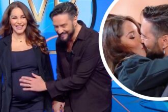 Delia Duran in tv col pancione di 7 mesi, Alex Belli le legge a sorpresa una lettera d’amore in diretta: ''Sei la donna della mia vita'' - Gossip.it