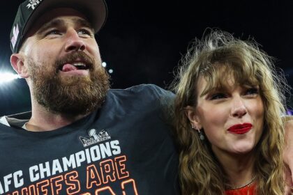 Travis Kelce fa riferimento alla canzone "Wood" di Taylor Swift nel post di San Valentino