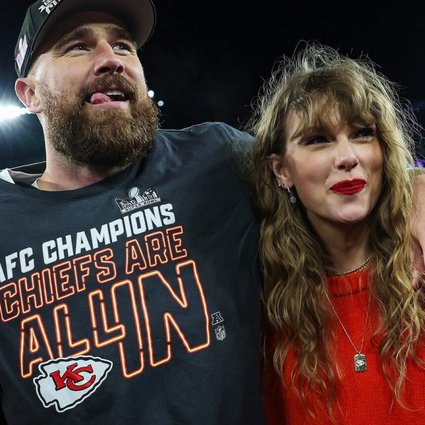 Travis Kelce fa riferimento alla canzone "Wood" di Taylor Swift nel post di San Valentino