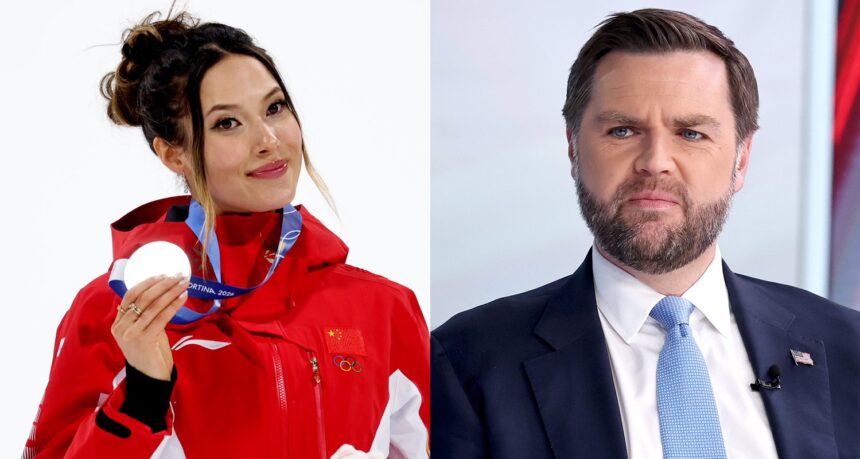 Eileen Gu risponde a JD Vance che la critica per aver rappresentato la Cina alle Olimpiadi invernali 2026