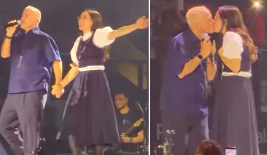 Aurora Ramazzotti sceglie un look particolare per cantare con il padre alla prima data del tour mondiale di Eros Ramazzotti: guarda - Gossip.it