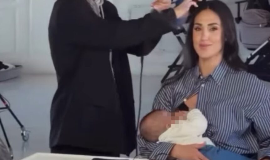 Cecilia Rodriguez allatta la figlia Clara Isabel anche sul set: la bimba non rinuncia alla ‘tetta’ - Gossip.it