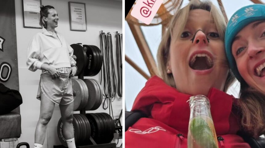 Federica Pellegrini in dolce attesa non rinuncia alla birra (analcolica) durante gli eventi della Milano-Cortina: guarda - Gossip.it