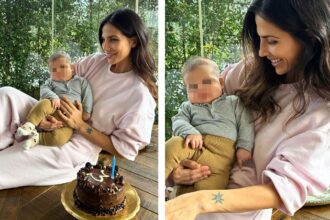 Roberta Morise festeggia il terzo complimese del secondo figlio Geremia: cioccolato e sorrisi, foto - Gossip.it