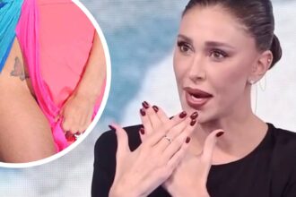 ''La farfalla si è un po’ allargata con le gravidanze'': Belen in diretta tv parla del suo famoso tatuaggio, Fazio colto di sorpresa - Gossip.it