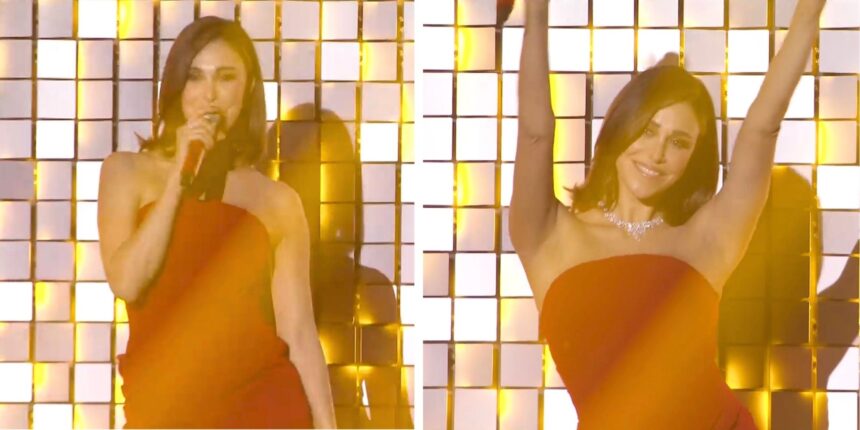 Belen Rodriguez compare per pochi secondi sul palco di Sanremo, ma non va come previsto: la gaffe tecnica ruba la scena - Gossip.it