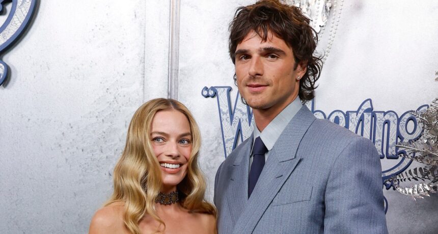 Margot Robbie si veste di Gothic Chic per la première australiana di 'Wuthering Heights' con Jacob Elordi