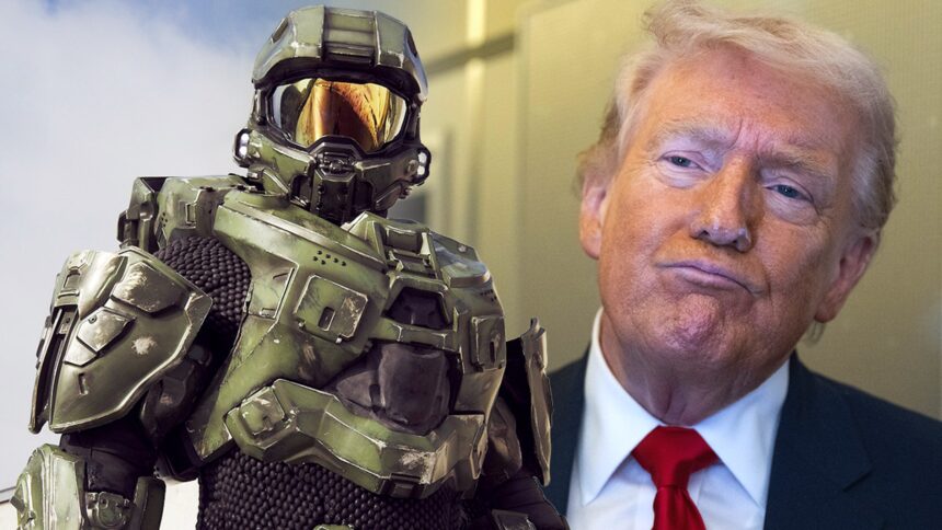 L'attore di "Halo" chiede alla Casa Bianca di Trump di rimuovere la voce dal video "War Porn".