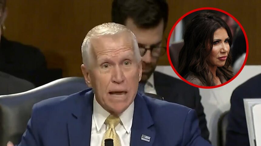 Il senatore Thom Tillis strappa Kristi Noem e confronta le uccisioni dell'ICE con il cane che ha ucciso