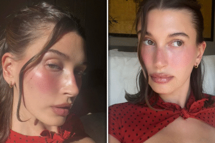 Hailey Bieber posa per selfie sexy in nuove succulente trappole per la sete delle labbra