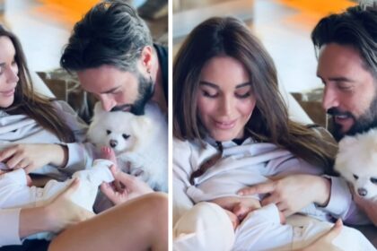 Delia Duran e Alex Belli nella loro ‘factory’ col figlio Gabriel: la 37enne allatta dolcemente il neonato, guarda - Gossip.it