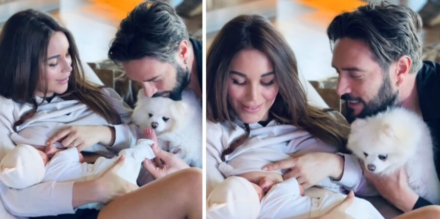 Delia Duran e Alex Belli nella loro ‘factory’ col figlio Gabriel: la 37enne allatta dolcemente il neonato, guarda - Gossip.it