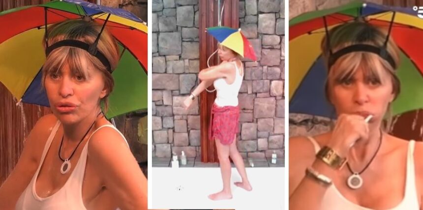 Alessandra Mussolini è già la protagonista indiscussa del GF Vip! Dalla doccia con l'ombrellino ai racconti su Michael Jackson: guarda - Gossip.it