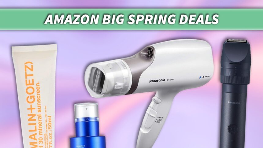 Grandi saldi primaverili di Amazon: prodotti per la cura della pelle, dei capelli e della toelettatura