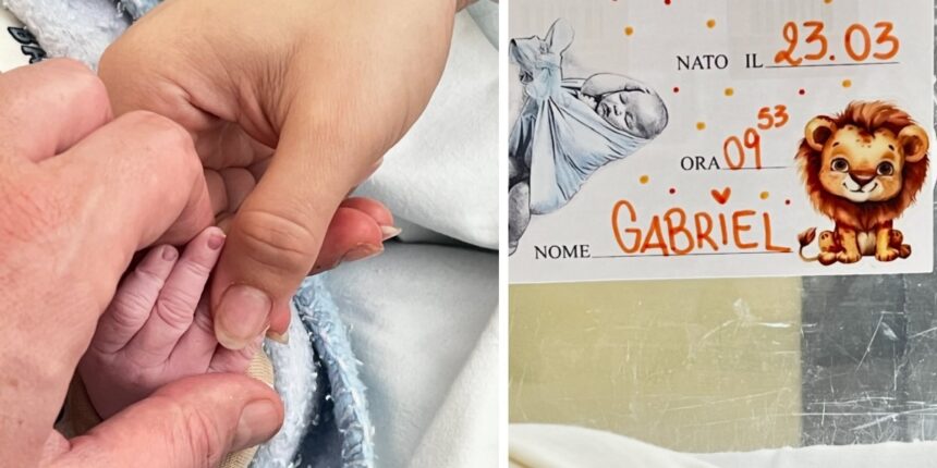 Delia Duran e Alex Belli genitori: il 23 marzo alle 9.53 è nato Gabriel, il loro primo figlio, foto - Gossip.it