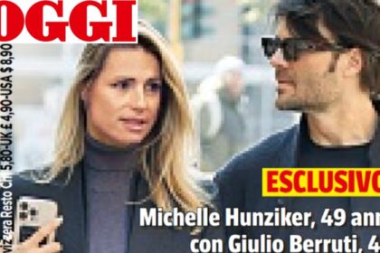 Michelle Hunziker e Giulio Berruti affiatati e intimi in centro a Milano: è nata una nuova coppia, foto - Gossip.it
