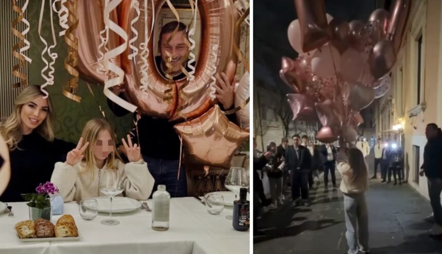 Francesco Totti festeggia i 10 anni della figlia Isabel con Noemi Bocchi: ecco dove - Gossip.it