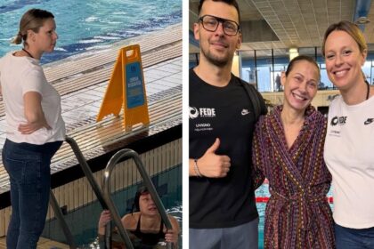 ''Era feliciona'': Federica Pellegrini col pancione di 8 mesi fa lezione di nuoto alla moglie di un noto dj e conduttore radiofonico, ecco chi - Gossip.it