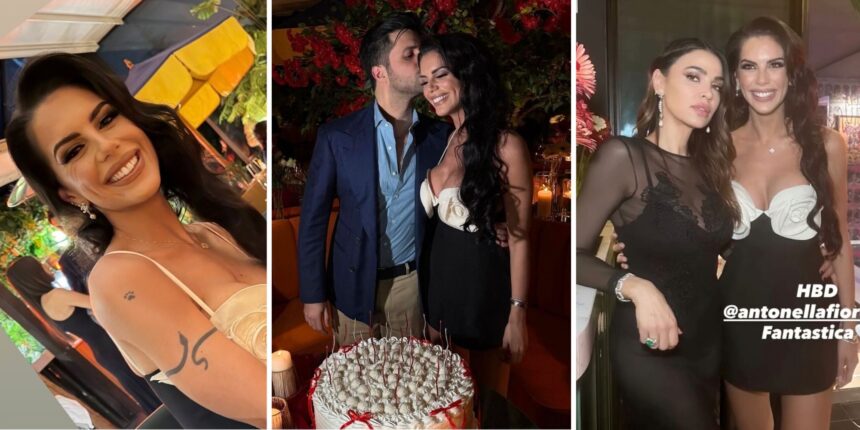 Antonella Fiordelisi festeggia il compleanno con amici vip e fidanzato, fa una sorpresa agli ospiti al ristorante - Gossip.it