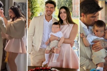 Andrea Damante e la compagna Elisa Visari fanno festa per il battesimo del figlio di 7 mesi Liam: foto - Gossip.it