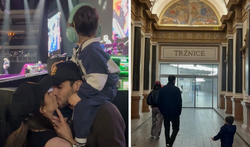 Aurora Ramazzotti vola a Praga col futuro marito e il figlio per il concerto di papà Eros, guarda - Gossip.it