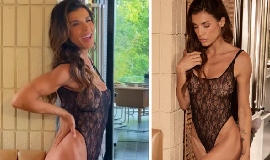 Elisabetta Canalis col body in pizzo trasparente si scopre tutta: a 47 anni è praticamente perfetta e sensualissima, guarda - Gossip.it