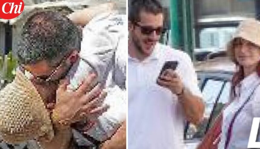 Andrea Delogu e Alessandro Marziali a Roma quando vedono il fotografo si scambiano ‘baci da film’: guarda - Gossip.it