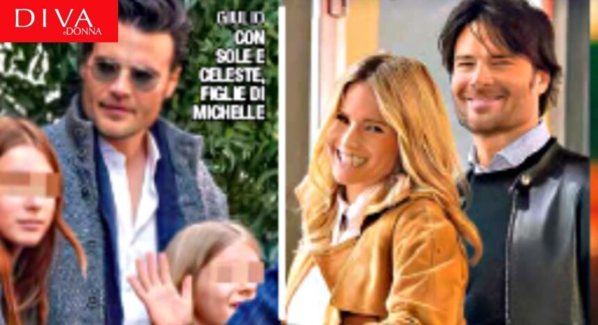 Michelle Hunziker a spasso insieme a Giulio Berruti e le due figlie minori, Sole e Celeste: sono già una famiglia, foto - Gossip.it