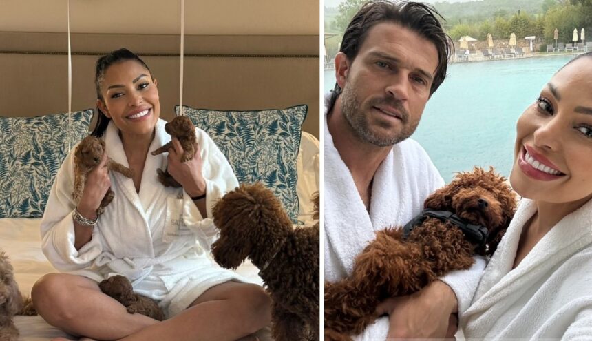 Carolina Marconi celebra i 48 anni col compagno Alessandro Tulli e i suoi barboncini, ecco dove - Gossip.it