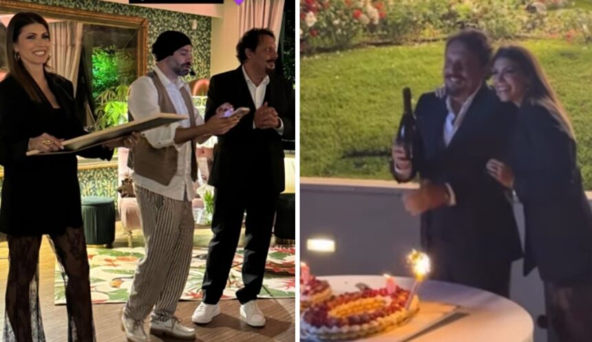 Enrico Brignano festeggia 60 anni in grande stile: mega party a Roma con Flora Canto, figli, vip e fuochi d’artificio, le immagini - Gossip.it