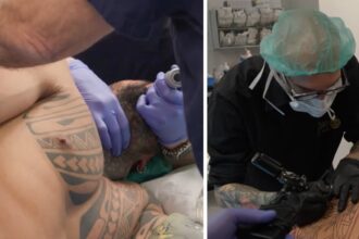 ''Il primo in Italia'': Francesco Chiofalo in tv mostra la sua operazione per il tatuaggio istantaneo e svela il disegno scelto, guarda - Gossip.it